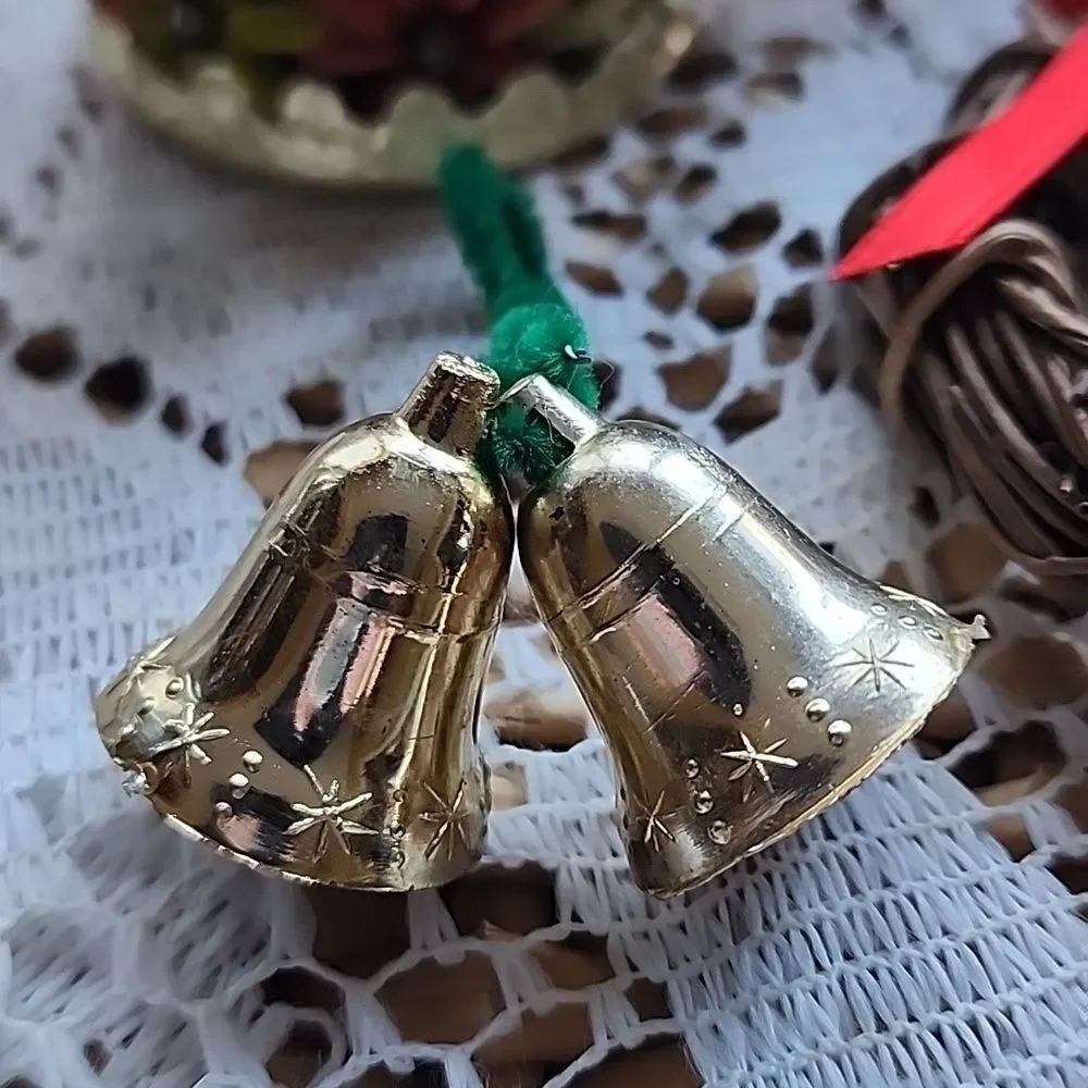 Vintage Christmas Ornaments/Bells Holiday Yesteryear